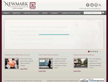 Tablet Screenshot of newmarkrealestate.com